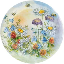 Papptallrikar Sommarblom