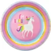 Papptallrikar Unicorn Party