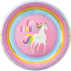 Papptallrikar Unicorn Party
