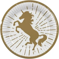 Papptallrikar Unicorns