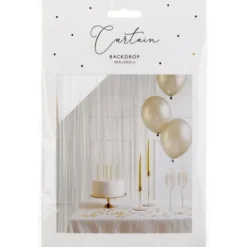 Party Draperi Vit 100 x 200 cm