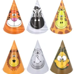 Partyhattar Djungel 6-Pack