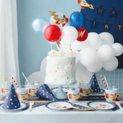 Partyhattar Stars Mörkblå