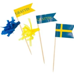 Party Picks Grattis Sverige 24-pack