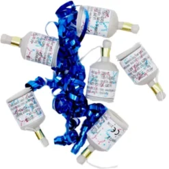 Party Poppers Boy or Girl Blå