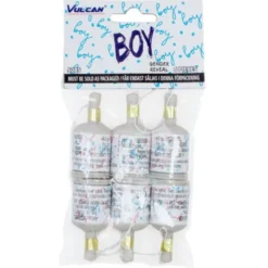 Party Poppers Boy or Girl Blå