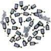 Party Poppers Silver 30-pack