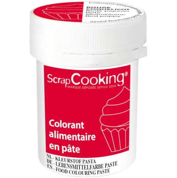 Pastafärg Röd Poppy ScrapCooking