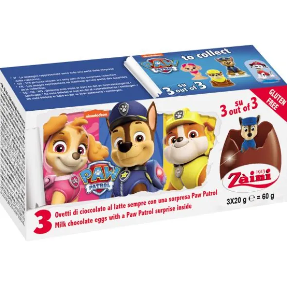 Paw Patrol Chokladägg med Överraskning 60g 3-pack
