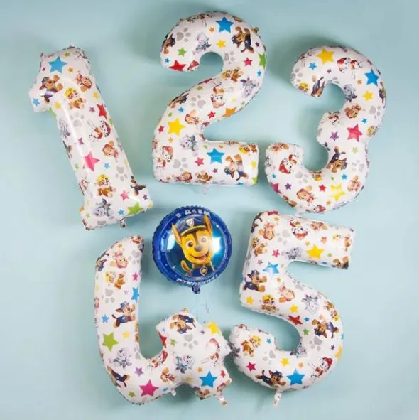Paw Patrol Sifferballong (Siffra 1)