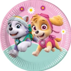 Paw Patrol Skye & Everest Papptallrikar