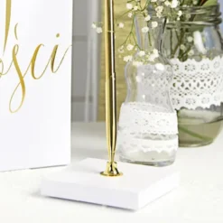 Penna med Hållare Guld