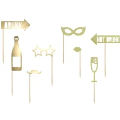 Photo Props Nyår Guld och Glitter