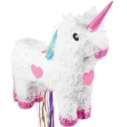 Pinata Enhörning Vit och Rosa