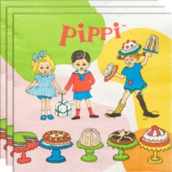Pippi Engångsservetter 16-pack