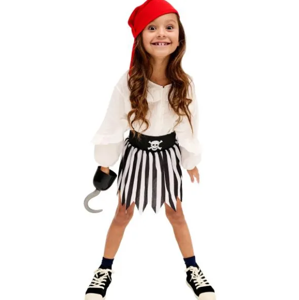 Piratdräkt Kjol och Bandana Barn