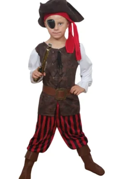 Piratpojke Barn Maskeraddräkt (4-6 år (104-116 cl))