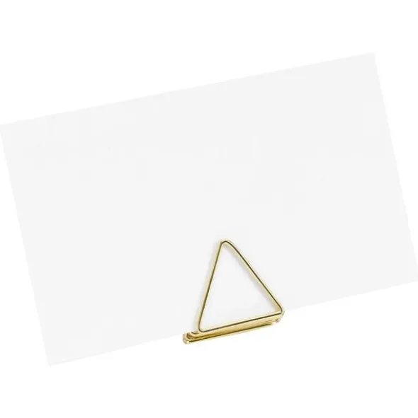 Placeringskorthållare Trianglar Guld