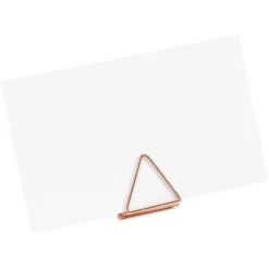 Placeringskorthållare Trianglar Roséguld