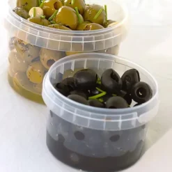 Plastburkar med Lock Liten 36-pack