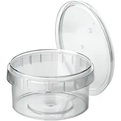 Plastburkar med Lock Mellan 40-pack
