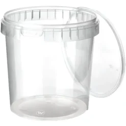 Plastburkar med Lock Stor 30-pack
