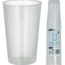 Plastglas Återanvändbara 30cl 25-pack