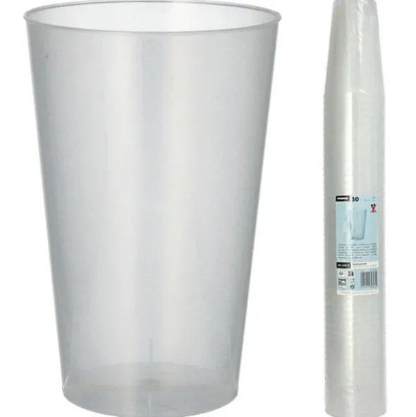 Plastglas Återanvändbara 40cl 50-pack