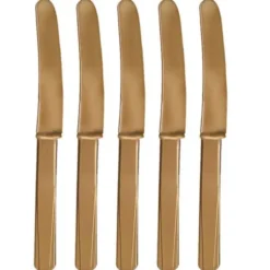 Plastknivar Matt Guld