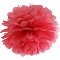 Pom Pom Dekoration Röd