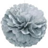 Pom Pom Dekoration Silver