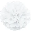 Pom Pom Dekoration Vit