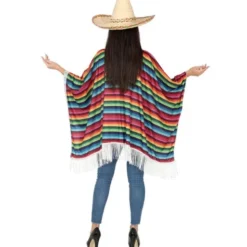 Poncho Mexikansk Flerfärgad (L)