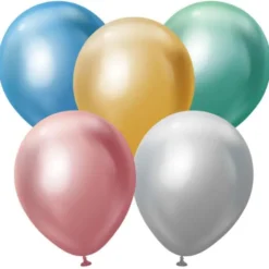 Premium Latexballonger Blandade Chrome Färger (10-pack)
