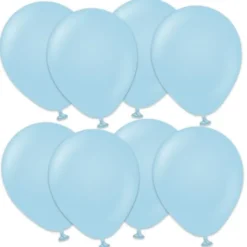 Premium Små Latexballonger Macaron Blue (25-pack)