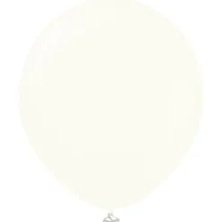 Premium Stora Latexballonger Retro White (5-pack)