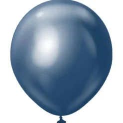 Premium Stora Latexballonger Chrome Navy (5-pack)
