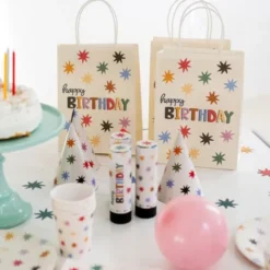 Presentpåsar Happy Birthday 6-pack