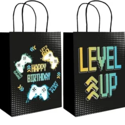 Presentpåse Level Up Birthday 6-pack