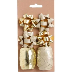 Presentsnöre & Rosett Kit Guld
