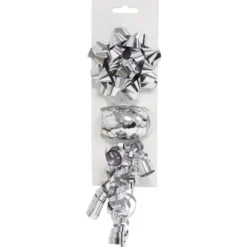 Presentsnöre Rosett Set Silver