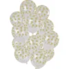 Prickiga Ballonger Guld & Transparent