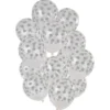 Prickiga Ballonger Silver & Transparent