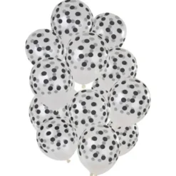 Prickiga Ballonger Svart & Transparent
