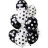 Prickiga Ballonger Svart & Vit
