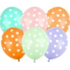 Prickiga Latexballonger Pastell Mix 50-pack