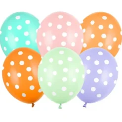 Prickiga Latexballonger Pastell Mix 50-pack