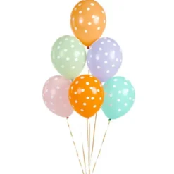 Prickiga Latexballonger Pastell Mix 50-pack