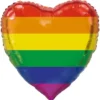 Pride Hjärta Folieballong XL
