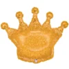 Prinsesskrona Holografisk Glitter Ballong